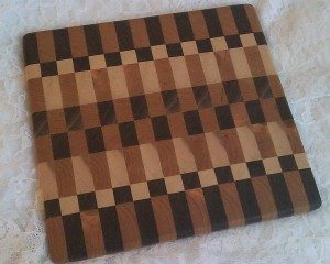 Cutting Board Checker Board Pattern