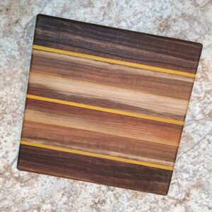 Cutting Board- Edge Grain Pattern- Size-10 1/2 x10 1/2 x 1 #6
